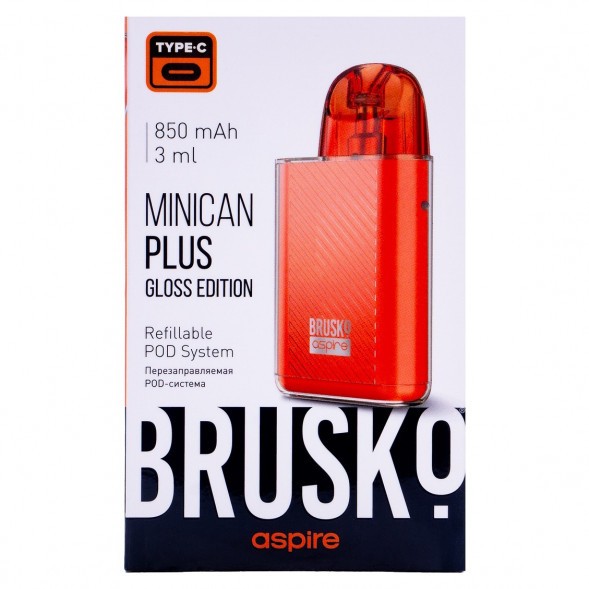 Электронная сигарета Brusko - Minican Plus Gloss Edition (850 mAh, Красный) купить в Самаре