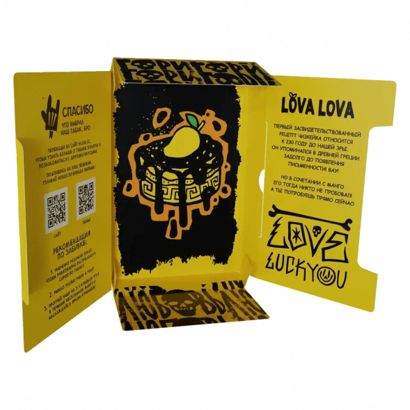 Табак Хулиган Hard - LOVA LOVA (Манговый Чизкейк, 200 грамм) купить в Самаре