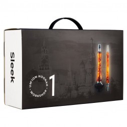 Кальян UNION - Sleek Standart Black Silver (Чёрный с Серебром, Без Колбы)