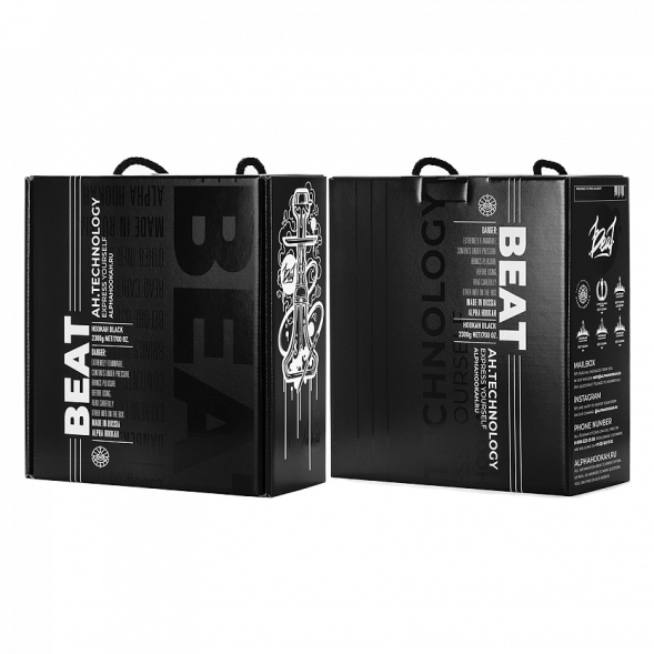 Кальян Alpha Hookah - Beat White Gold (Прозрачная Колба) купить в Самаре