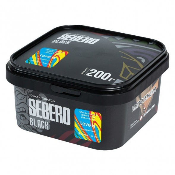 Табак Sebero Black - Love Is (Жвачка Лов Ис, 200 грамм) купить в Самаре