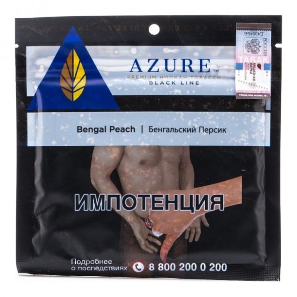 Табак Azure Black - Bengal Peach (Бенгальский Персик, 100 грамм) купить в Самаре