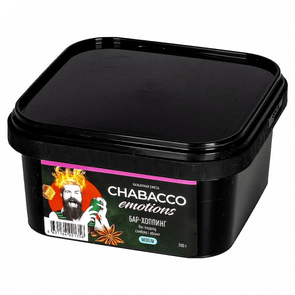 Смесь Chabacco Emotions MEDIUM - Bar-hopping (Бар-хоппинг, 200 грамм) купить в Самаре