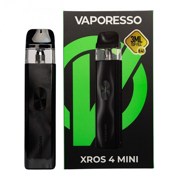 Электронная сигарета Vaporesso XROS 4 Mini - Black (Чёрная) купить в Самаре