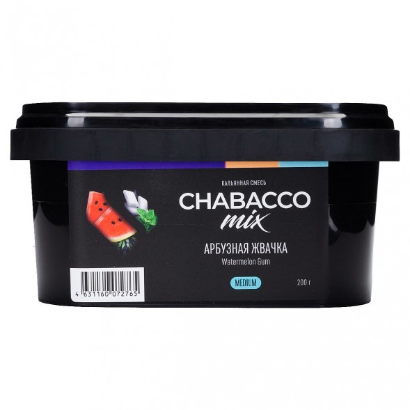 Смесь Chabacco MIX MEDIUM - Watermelon Gum (Арбузная Жвачка, 200 грамм) купить в Самаре