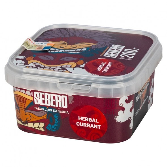 Табак Sebero - Herbal Currant (Ревень и Чёрная Смородина, 200 грамм) купить в Самаре