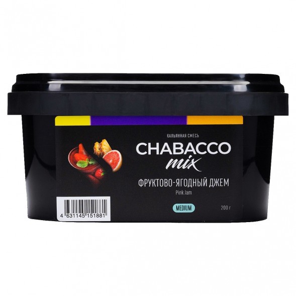 Смесь Chabacco MIX MEDIUM - Pink Jam (Фруктово-Ягодный Джем, 200 грамм) купить в Самаре
