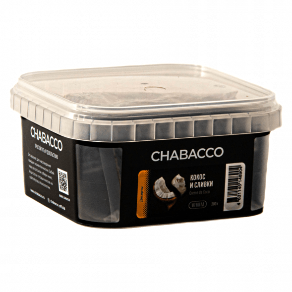 Смесь Chabacco MIX MEDIUM - Creme de Coco (Кокос и Сливки, 200 грамм) купить в Самаре