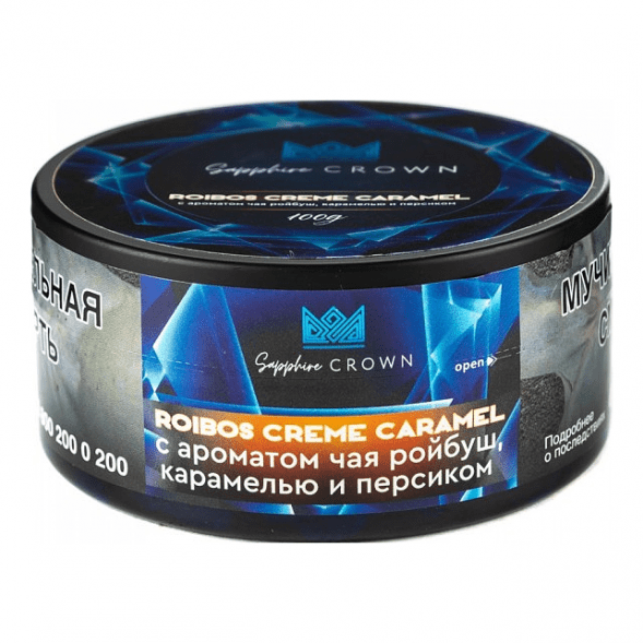 Табак Sapphire Crown - Roibos Creme Caramel (Чай Ройбуш с Карамелью и Персиком, 100 грамм) купить в Самаре