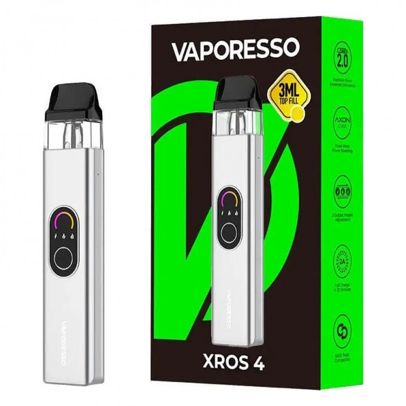 Электронная сигарета Vaporesso XROS 4 - Silver (Серебряная) купить в Самаре