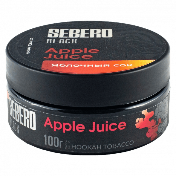 Табак Sebero Black - Apple Juice (Яблочный Сок, 100 грамм) купить в Самаре