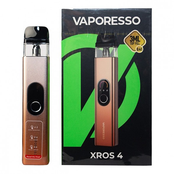 Электронная сигарета Vaporesso XROS 4 - Champagne Gold (Шампанское Золото) купить в Самаре