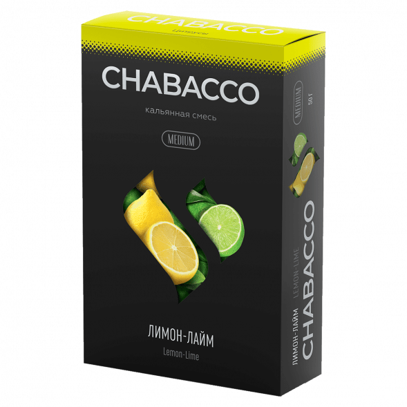 Смесь Chabacco MEDIUM - Lemon-Lime (Лимон - Лайм, 50 грамм) купить в Самаре