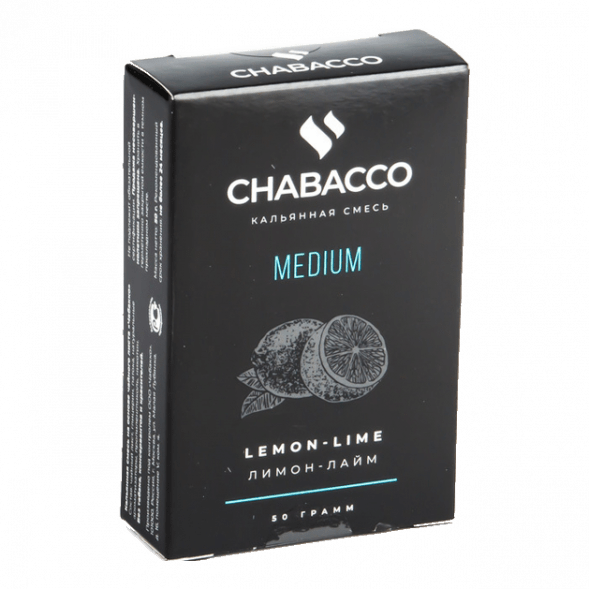 Смесь Chabacco MEDIUM - Lemon-Lime (Лимон - Лайм, 50 грамм) купить в Самаре