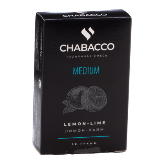 Смесь Chabacco MEDIUM - Lemon-Lime (Лимон - Лайм, 50 грамм) купить в Самаре