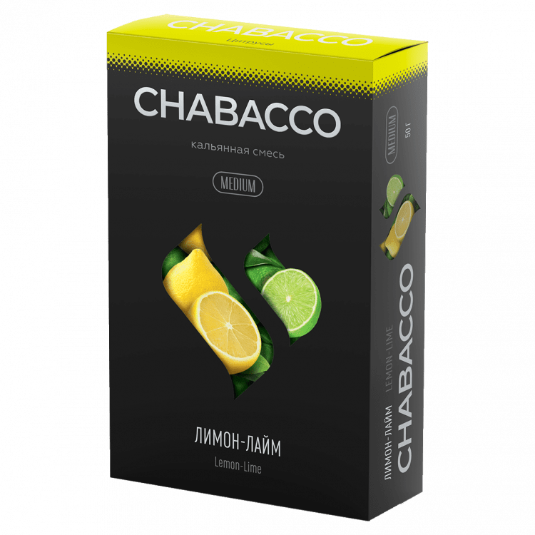 Смесь Chabacco MEDIUM - Lemon-Lime (Лимон - Лайм, 50 грамм) купить в Самаре