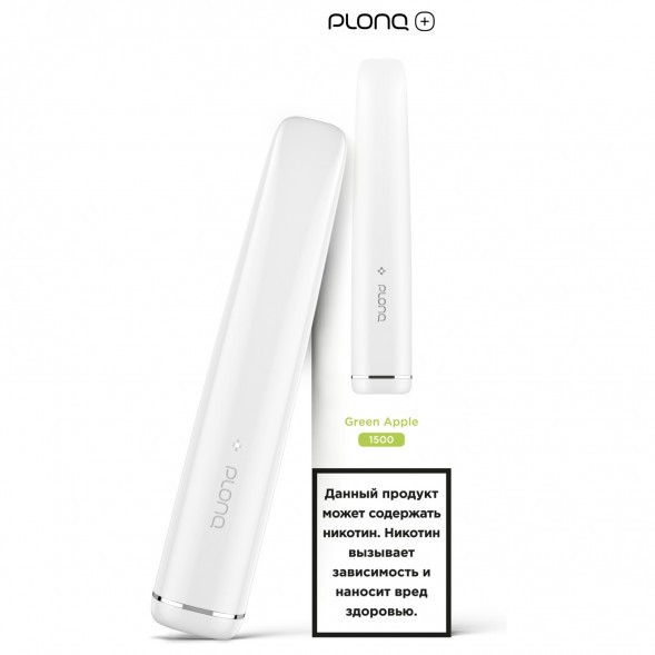 PLONQ PLUS - Зелёное Яблоко (1500 затяжек) купить в Самаре