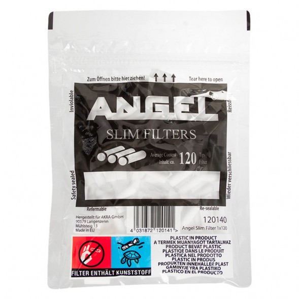 Фильтры для самокруток Angel - Slim (120 штук, 15х6 мм) купить в Самаре
