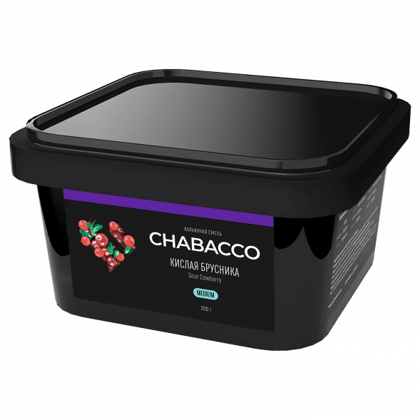 Смесь Chabacco MEDIUM - Sour Cowberry (Кислая Брусника, 200 грамм) купить в Самаре