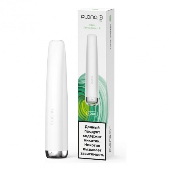 PLONQ PLUS PRO - Лайм Лемонграсс (Lime Lemongrass, 4000 затяжек) купить в Самаре