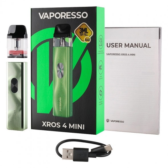 Электронная сигарета Vaporesso XROS 4 Mini - Ice Green (Зелёный Лёд) купить в Самаре