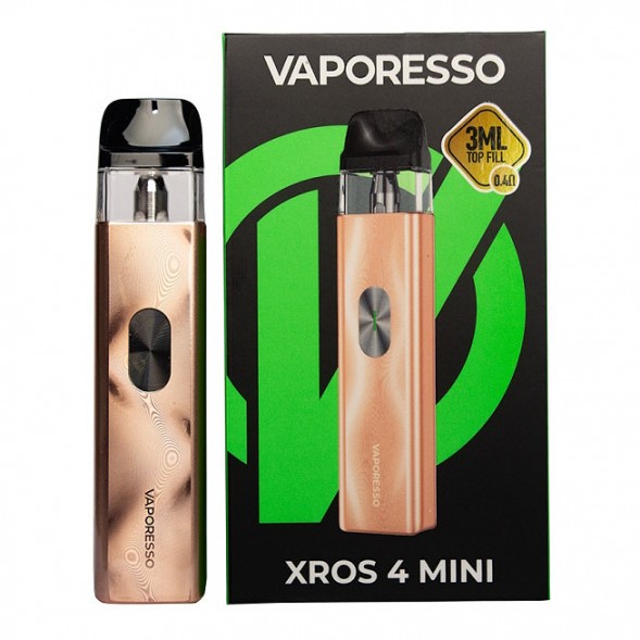 Электронная сигарета Vaporesso XROS 4 Mini - Champagne Gold (Золотое Шампанское) купить в Самаре