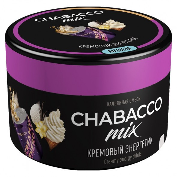 Смесь Chabacco MIX MEDIUM - Creamy Energy Drink (Кремовый Энергетик, 40 грамм) купить в Самаре