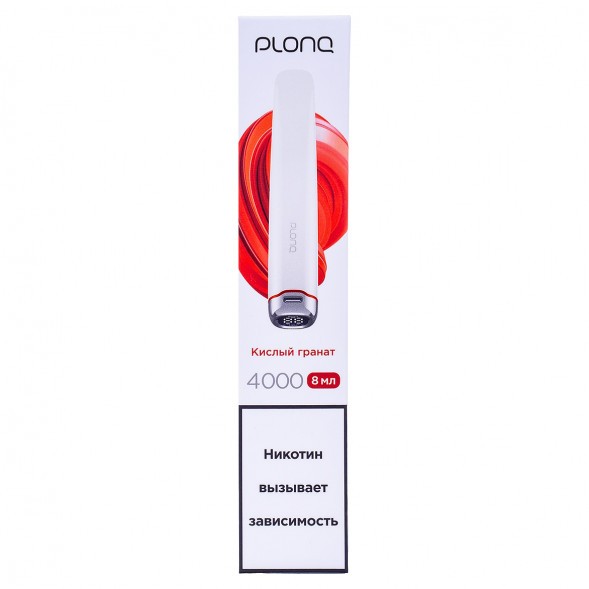 PLONQ PLUS PRO - Кислый Гранат (Sour Pomegranate, 4000 затяжек) купить в Самаре