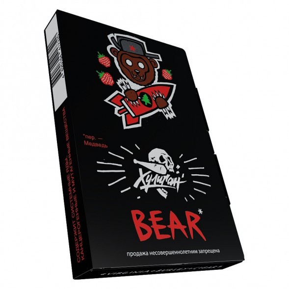 Табак Хулиган - BEAR (Клубника с Ёлкой, 25 грамм) купить в Самаре