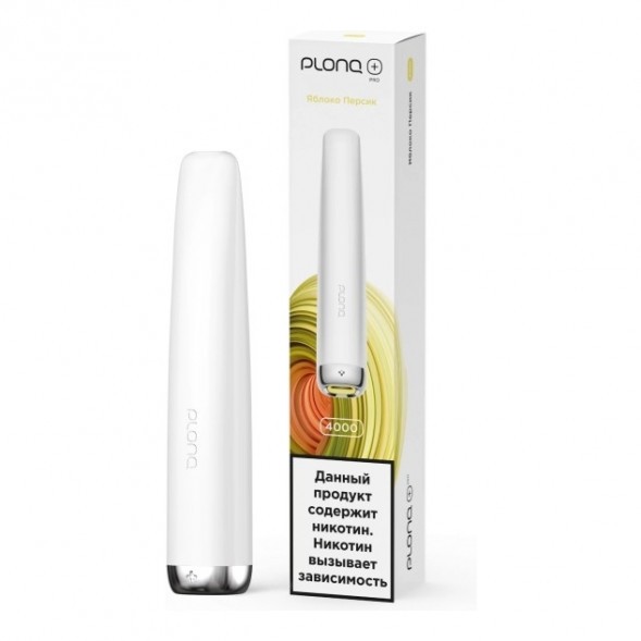 PLONQ PLUS PRO - Яблоко Персик (Apple Peach, 4000 затяжек) купить в Самаре