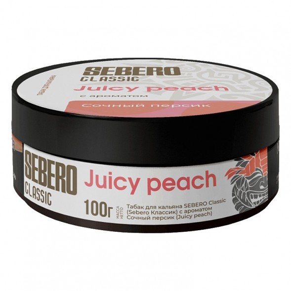 Табак Sebero - Juicy Peach (Сочный Персик, 100 грамм) купить в Самаре