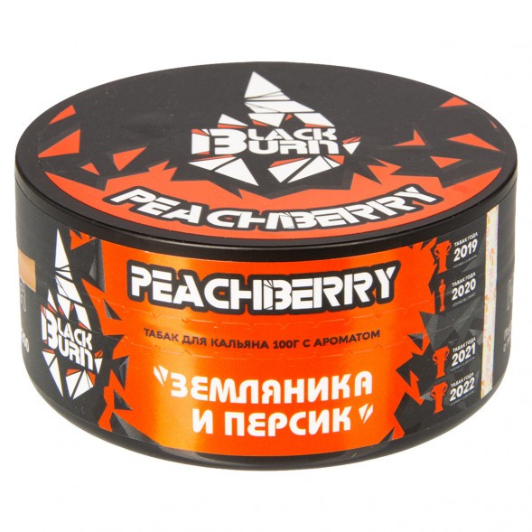 Табак BlackBurn - Peachberry (Земляника и Персик, 100 грамм) купить в Самаре