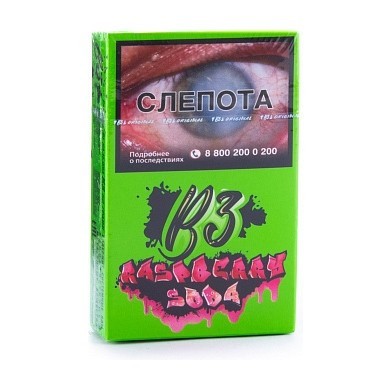 Табак B3 - Raspberry Soda (Малиновая Газировка, 50 грамм) купить в Самаре