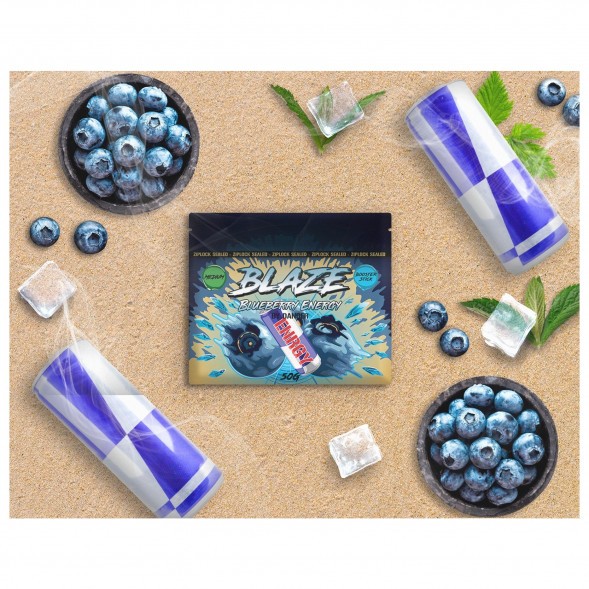 Смесь Blaze Medium - Blueberry Energy (Черничный Энергетик, 50 грамм) купить в Самаре