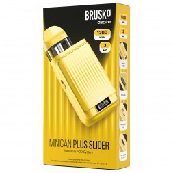 Электронная сигарета Brusko - Minican Plus Slider (Желтый)