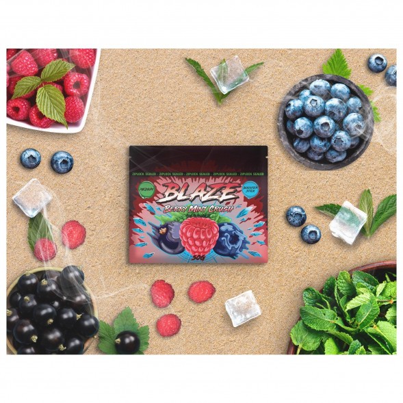 Смесь Blaze Medium - Berry Mint Crush (Лесные ягоды с мятой, 50 грамм) купить в Самаре