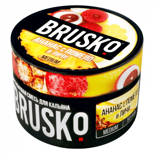 Смесь Brusko Medium - Ананас с Помело и Личи (50 грамм) купить в Самаре