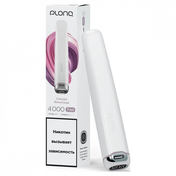 PLONQ PLUS PRO - Сакура Виноград (4000 затяжек) купить в Самаре